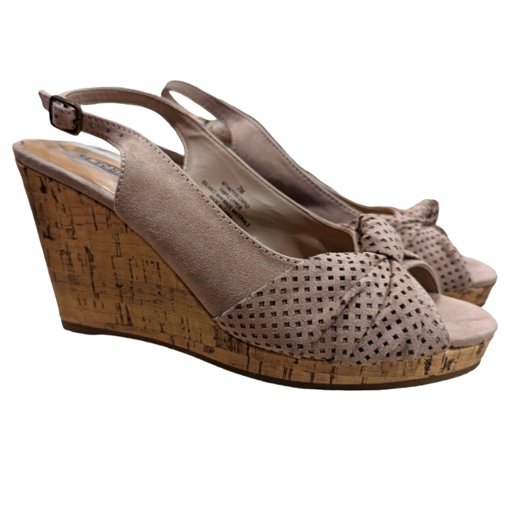 ✨Like NEW✨ Seychelles/Anthropologie/Scorpio/Slingback/Peep Toe/Wedges/Sz 7
